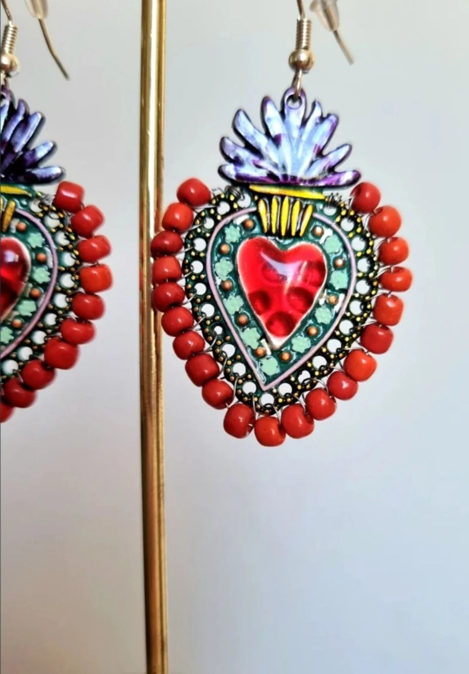 Cuora sacro earrings – photo 4